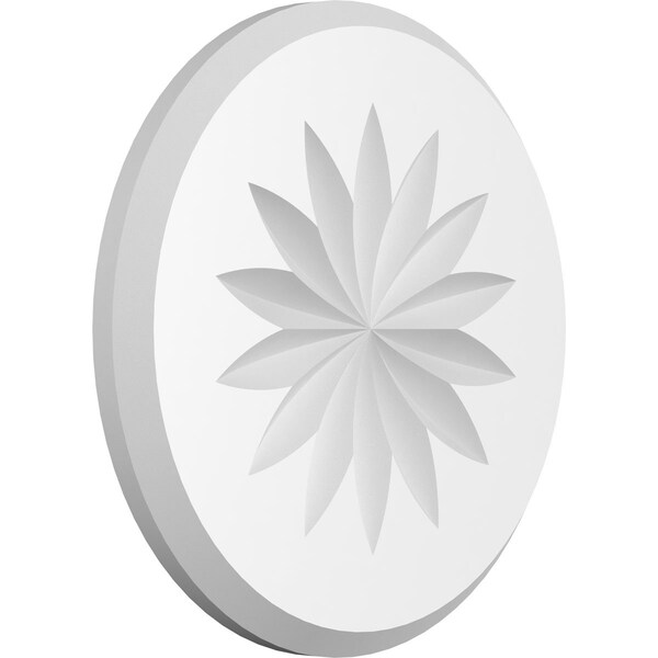 Ekena Millwork Standard Grayson Flower Rosette With Beveled Edge, 6"W x 6"H x 1/2"P ROSP060X060X050GRY10 - main